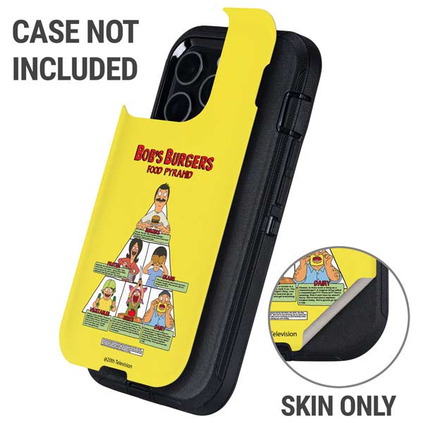 Bobs Burgers Food Pyramid Otterbox Defender iPhone Skin