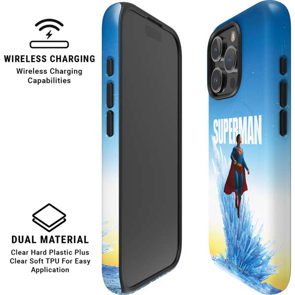 Superman 2025 Fortress of Solitude Classic Rise iPhone 16 Pro Magsafe Impact Case