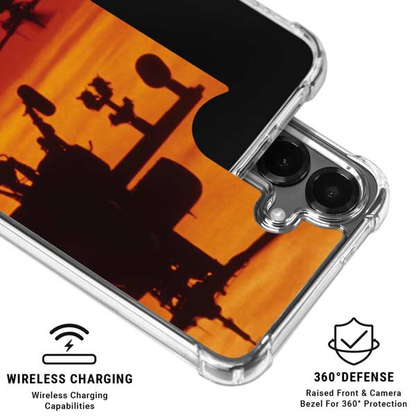 Four AH-64 Apache Helicopters Galaxy S26 Clear Case