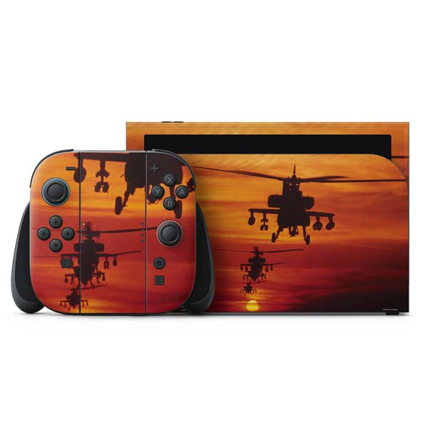 Four AH-64 Apache Helicopters Nintendo Switch 2 (2025) with Joy-Con Skin