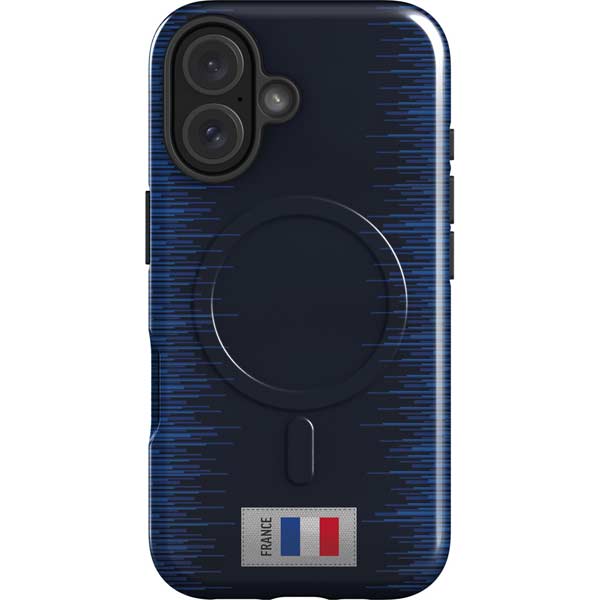 France Soccer Flag iPhone 16 Magsafe Impact Case
