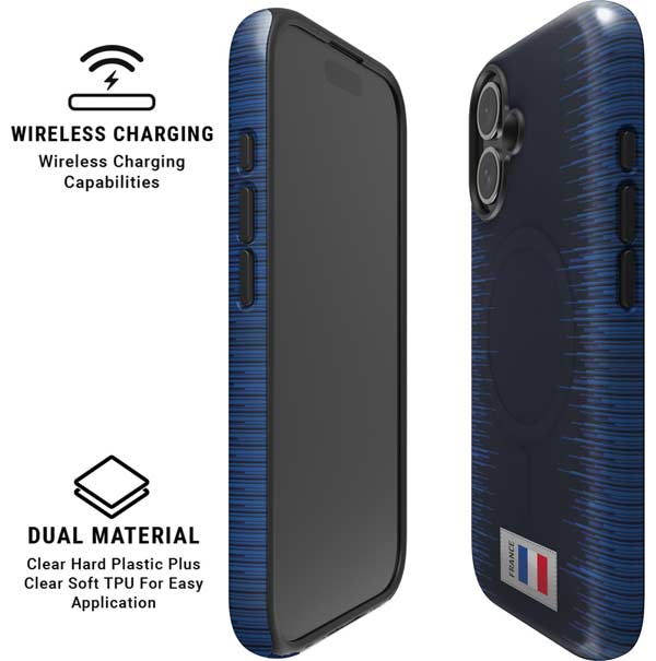 France Soccer Flag iPhone 16 Magsafe Impact Case