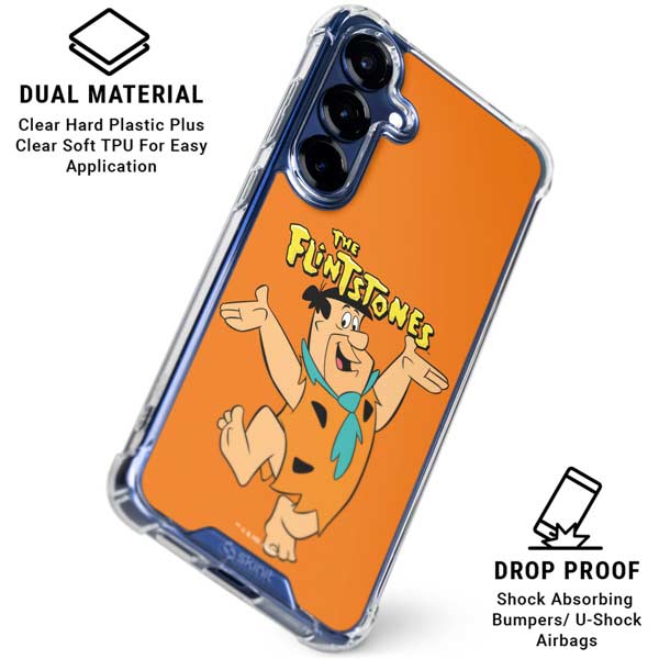 The Flinstones Fred Flintstone Galaxy S25 FE Clear Case