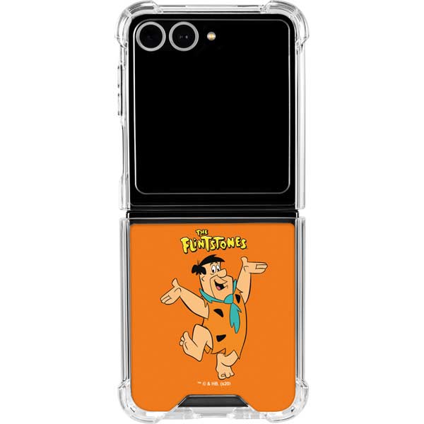 The Flinstones Fred Flintstone Galaxy Z Flip7 Clear Case
