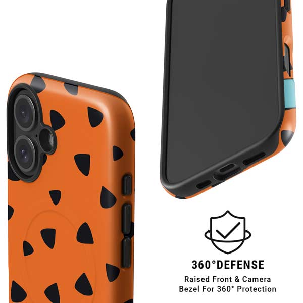 The Flinstones Fred Flintstone Outfit Pattern iPhone 16 Magsafe Impact Case