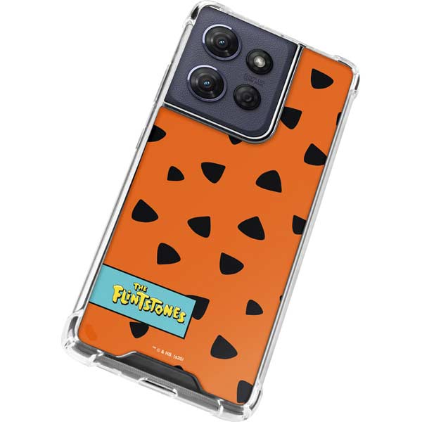 The Flinstones Fred Flintstone Outfit Pattern Moto G Play 5G (2025) Clear Case