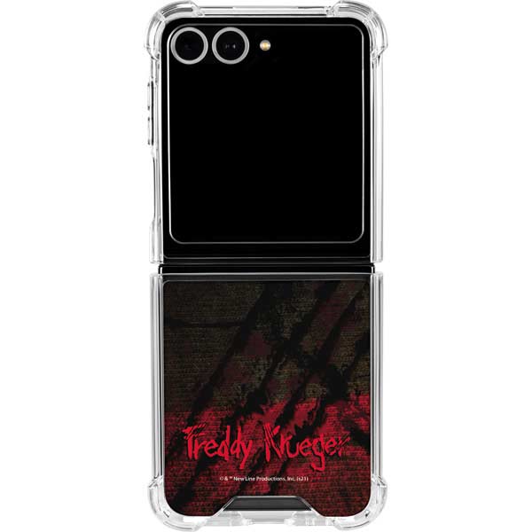 Nightmare on Elm Street Freddy Krueger Scratch Galaxy Z Flip7 Clear Case
