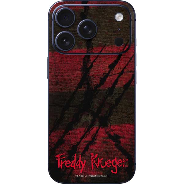 Nightmare on Elm Street Freddy Krueger Scratch iPhone 17 Pro Max Skin