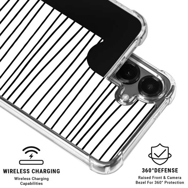 Freehand Stripes Galaxy S26 Clear Case