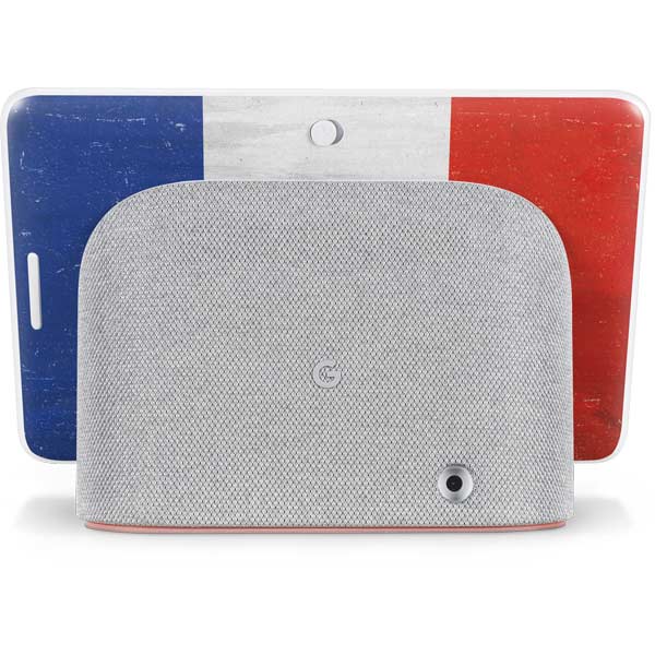 French Flag Distressed Google Home Hub Skin