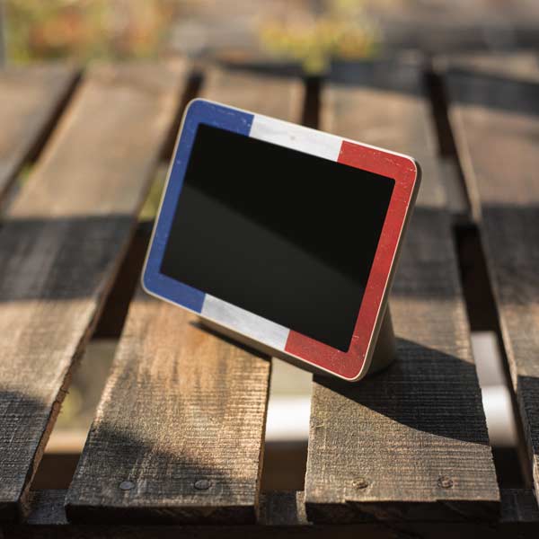 French Flag Distressed Google Home Hub Skin