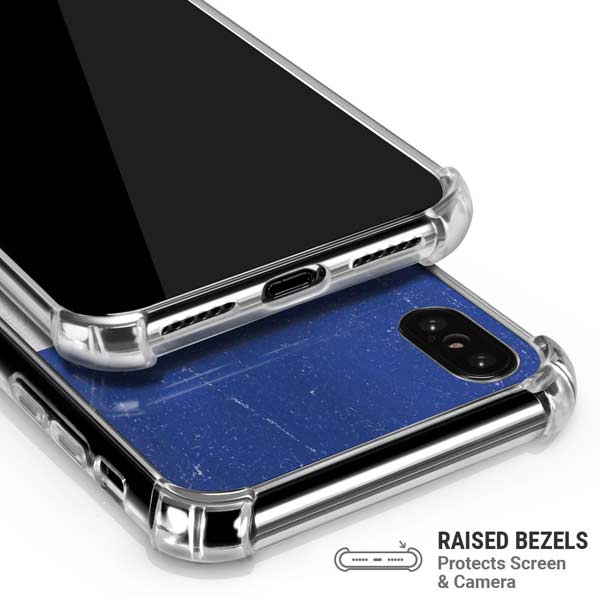 French Flag Distressed iPhone X/XS Clear Case