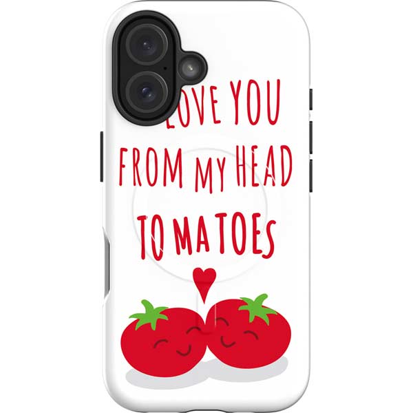 From My Head Tomatoes iPhone 16 Magsafe Impact Case