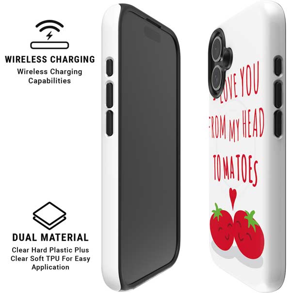 From My Head Tomatoes iPhone 16 Magsafe Impact Case
