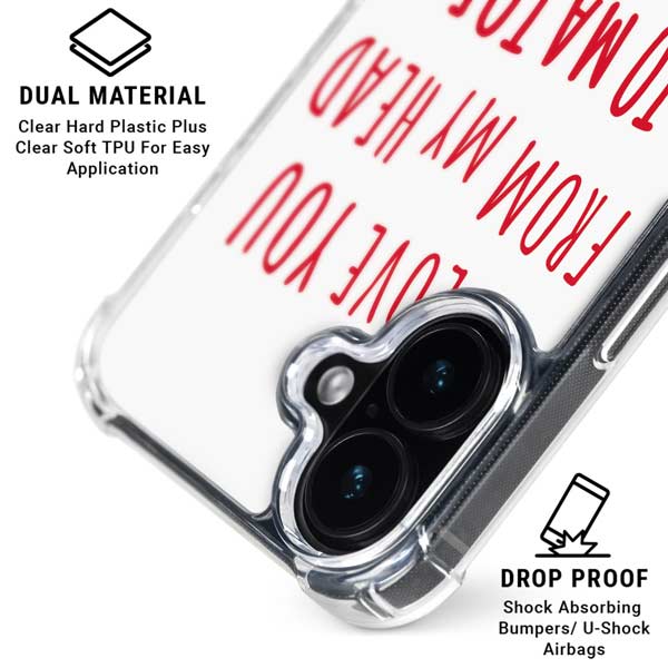 From My Head Tomatoes iPhone 17 Clear Case