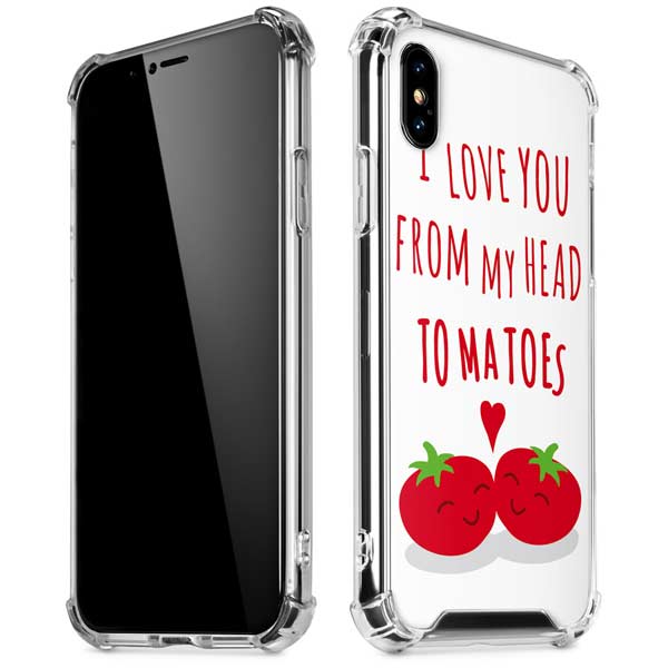 From My Head Tomatoes iPhone X/XS Clear Case
