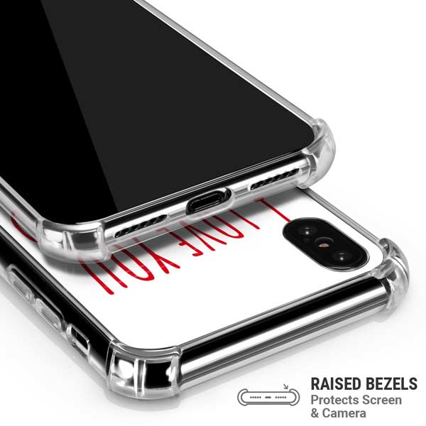 From My Head Tomatoes iPhone X/XS Clear Case