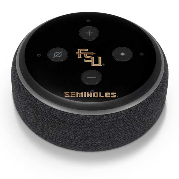 Florida State FSU Seminoles Black Amazon Echo Dot Skin