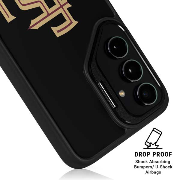 Florida State FSU Seminoles Black Galaxy S26 Plus Kickstand Case