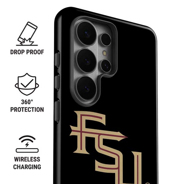 Florida State FSU Seminoles Black Galaxy S26 Ultra Impact Case
