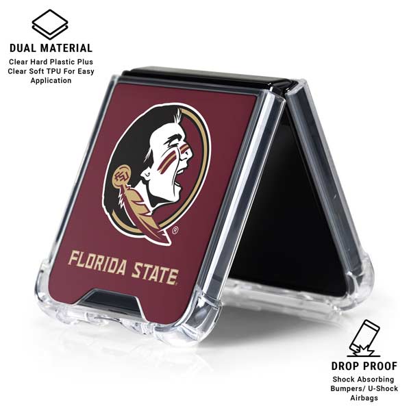 Florida State FSU Seminoles Galaxy Z Flip7 Clear Case