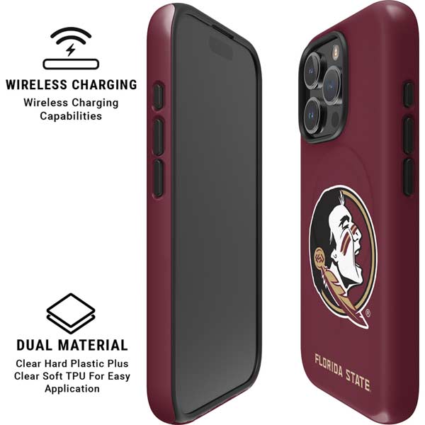Florida State FSU Seminoles iPhone 16 Pro Max Magsafe Impact Case
