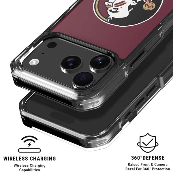 Florida State FSU Seminoles iPhone 17 Pro Clear Case