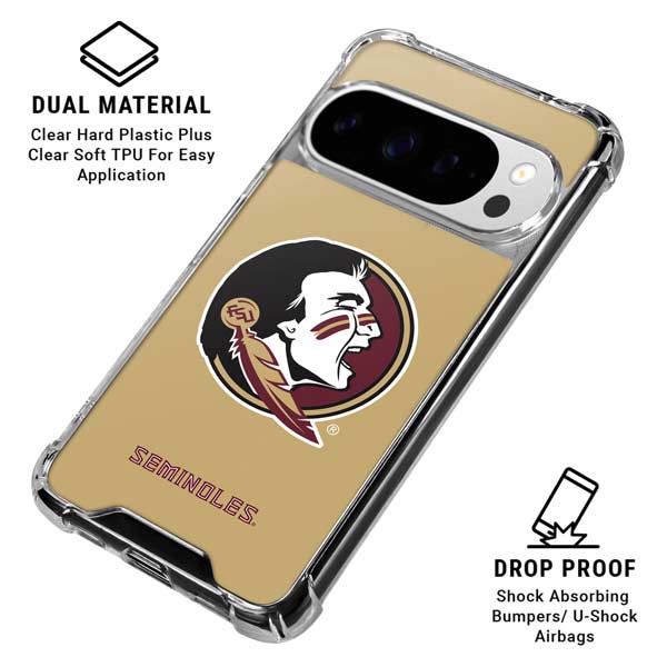 Florida State FSU Seminoles Logo Google Pixel 10 Pro XL Clear Case