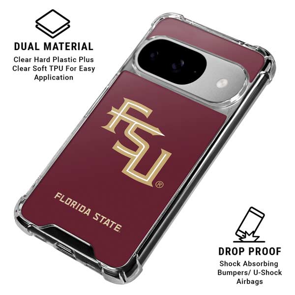 Florida State FSU Seminoles Maroon Google Pixel 10 Clear Case