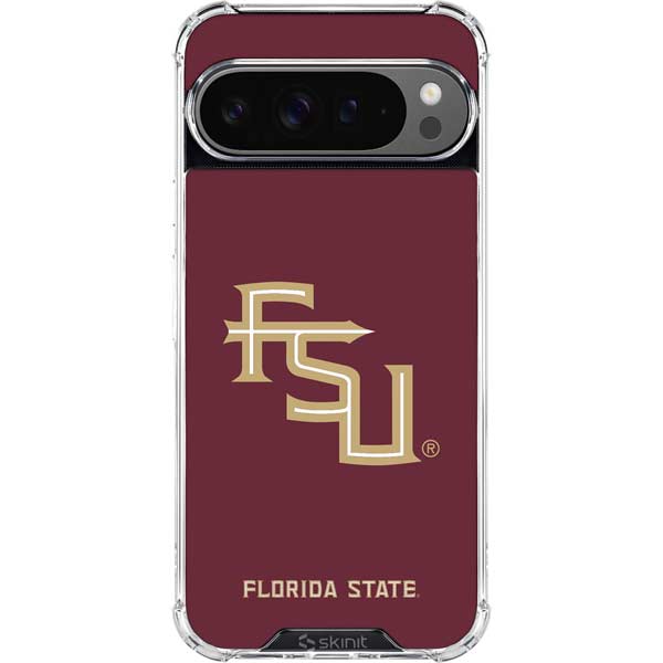 Florida State FSU Seminoles Maroon Google Pixel 10 Pro XL Clear Case