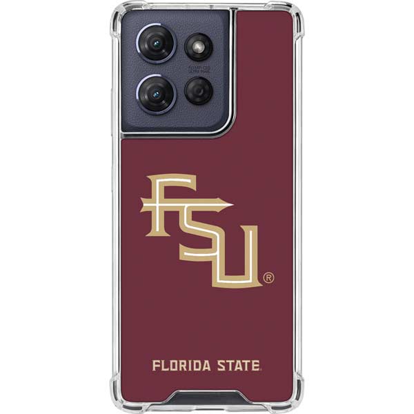 Florida State FSU Seminoles Maroon Moto G Power 5G (2025) Clear Case