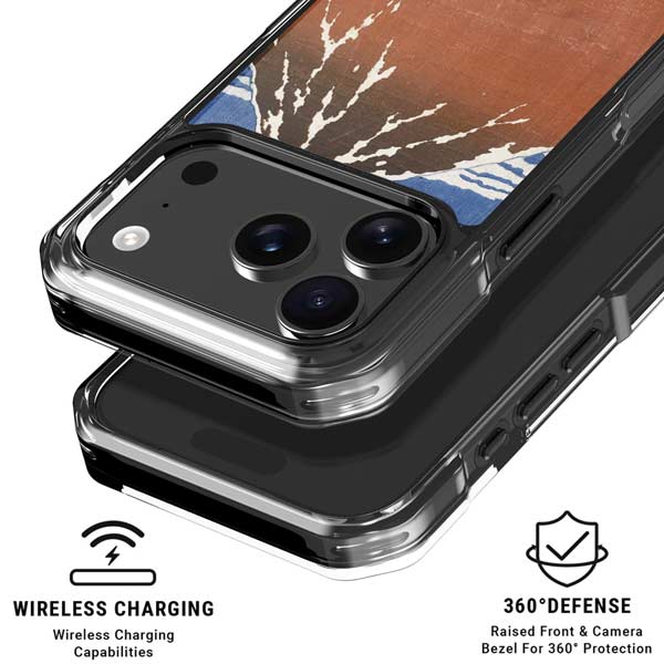 Hokusai Fuji Mountains in clear Weather iPhone 18 Pro Clear Case