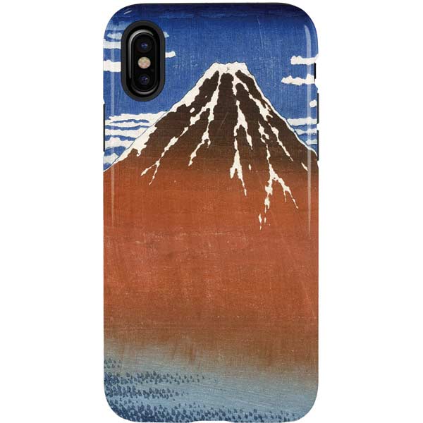 Hokusai Fuji Mountains in clear Weather iPhone Cases