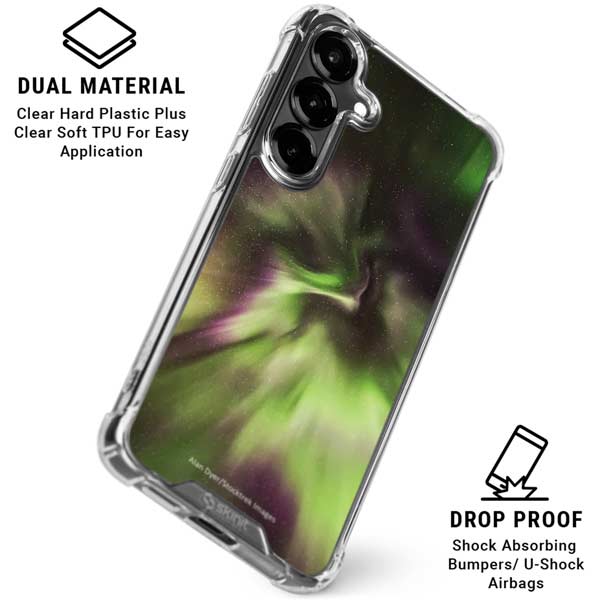 StockTrek Full Sky Aurora Galaxy S26 Clear Case
