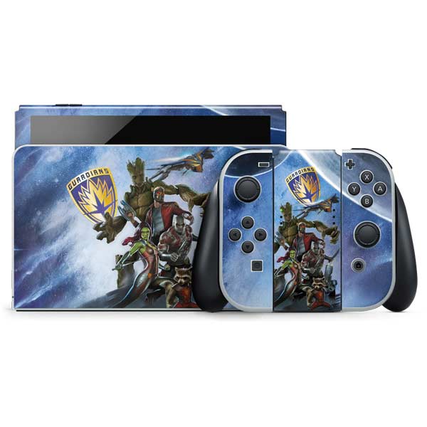 Marvel Guardians of the Galaxy Galactic Mission Nintendo Switch OLED (2021) Skin