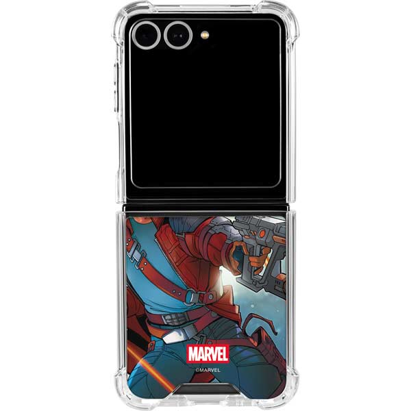 Marvel Star-Lord Galactic Showdown Galaxy Z Flip7 Clear Case