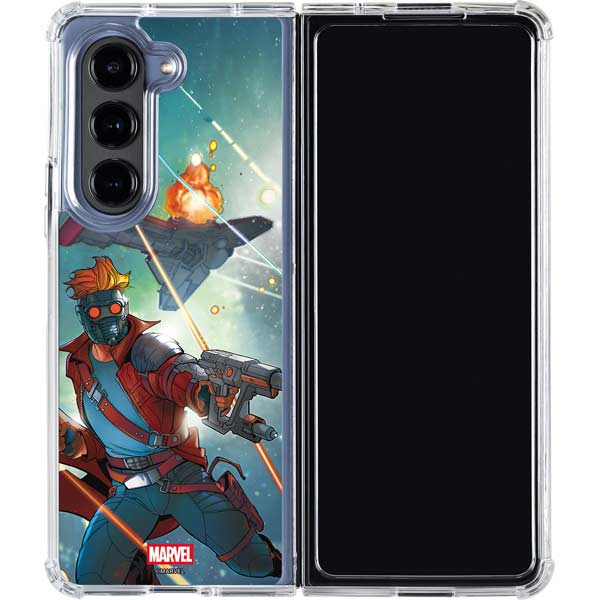 Marvel Star-Lord Galactic Showdown Galaxy Z Fold5 5G Clear Case
