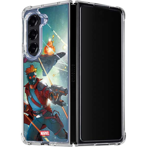Marvel Star-Lord Galactic Showdown Galaxy Z Fold5 5G Clear Case