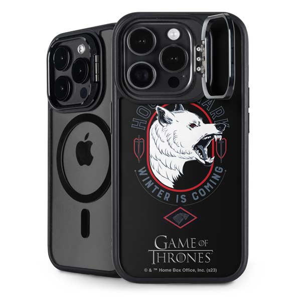 Game of Thrones: House Stark Direwolf iPhone 14 Pro Kickstand Case