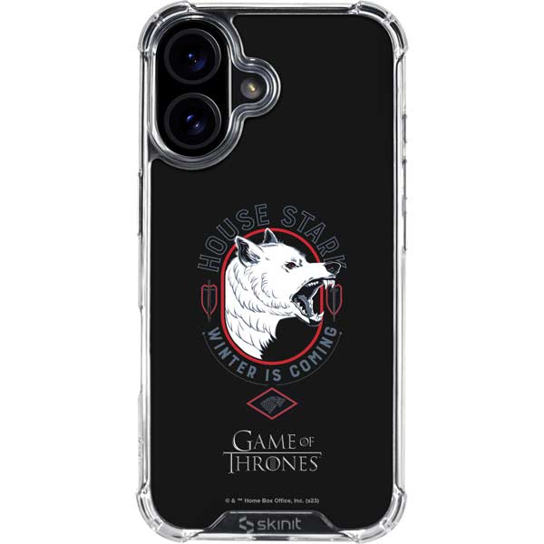 Game of Thrones: House Stark Direwolf iPhone 17 Clear Case