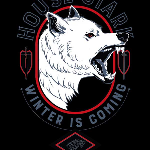 Game of Thrones: House Stark Direwolf iPhone XS Pro Case