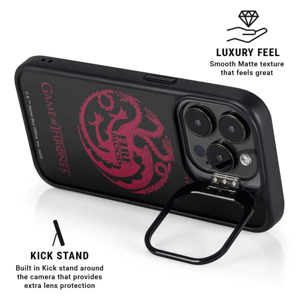 Game of Thrones: House Targaryen iPhone 14 Pro Kickstand Case