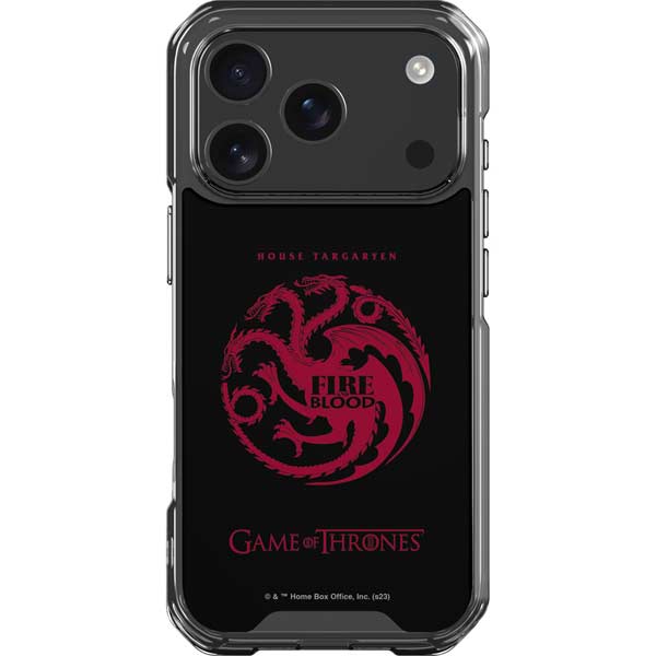 Game of Thrones: House Targaryen iPhone 17 Pro Clear Case