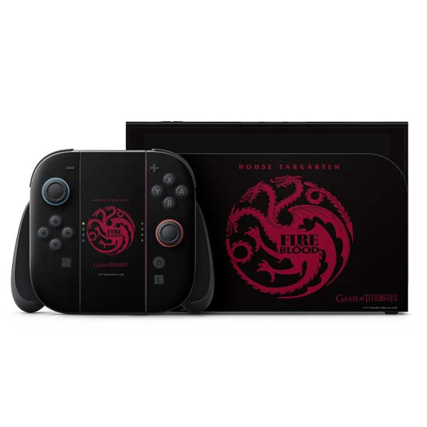 Game of Thrones: House Targaryen Nintendo Skins