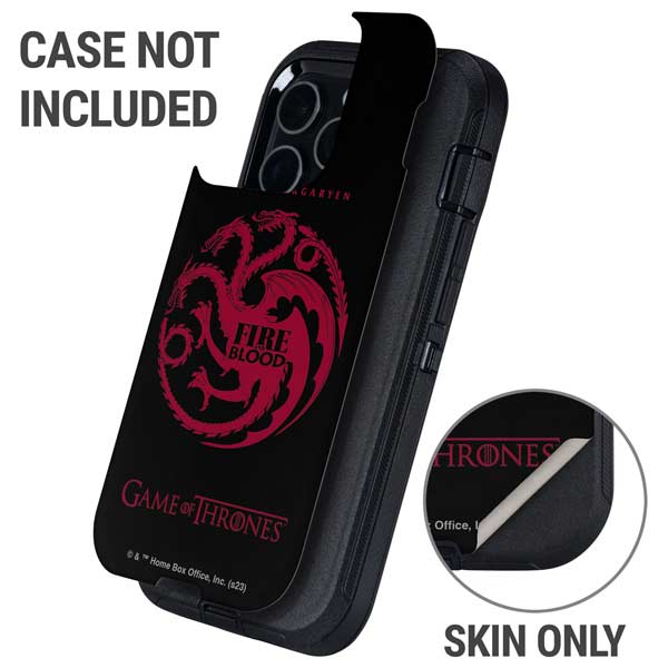 Game of Thrones: House Targaryen Otterbox Defender iPhone Skin