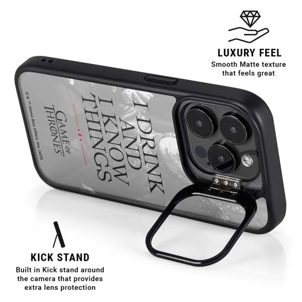 Game of Thrones: Tyrion Lannister Quote iPhone 14 Pro Max Kickstand Case