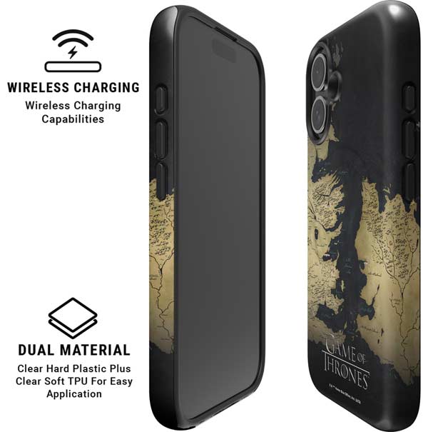 Game of Thrones: Westeros Map iPhone 16 Magsafe Impact Case