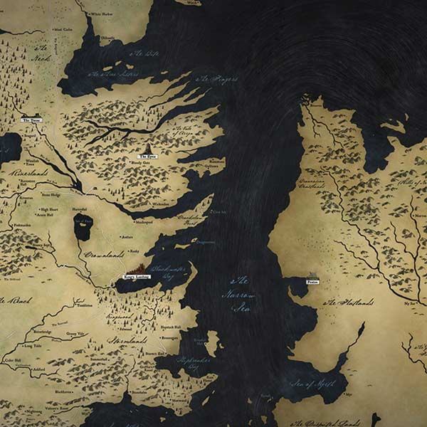 Game of Thrones: Westeros Map iPhone XS Pro Case