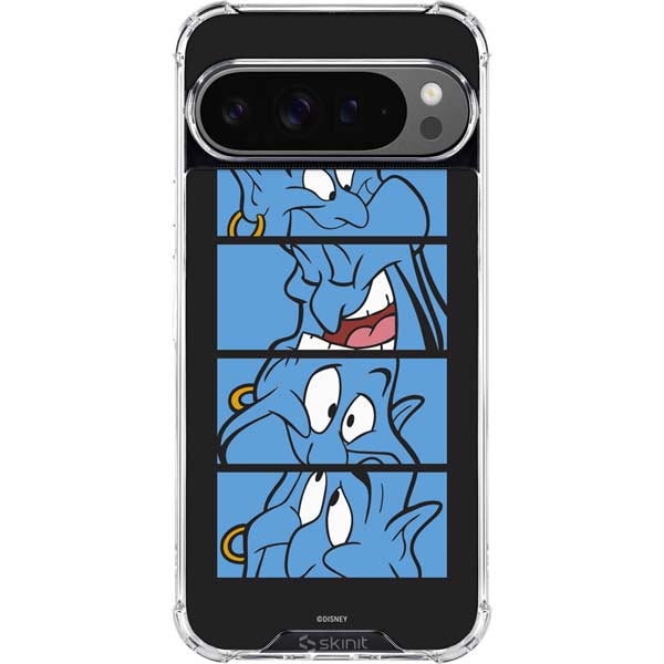 Disney Aladdin Genie Faces Grid Google Pixel 10 Pro XL Clear Case