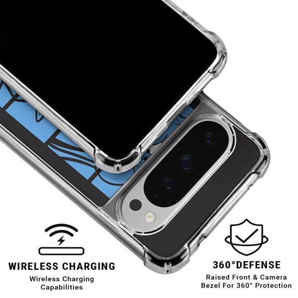 Disney Aladdin Genie Faces Grid Google Pixel 10 Pro XL Clear Case